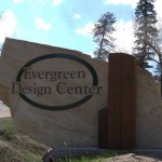 Evergreen Design Center Stone Monument