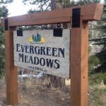 Evergreen Meadows Stone Monument